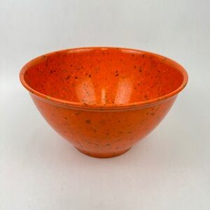 Rachael Ray Orange Confetti Melamine Garbage Bowl Speckled Non Slip 10” Diameter